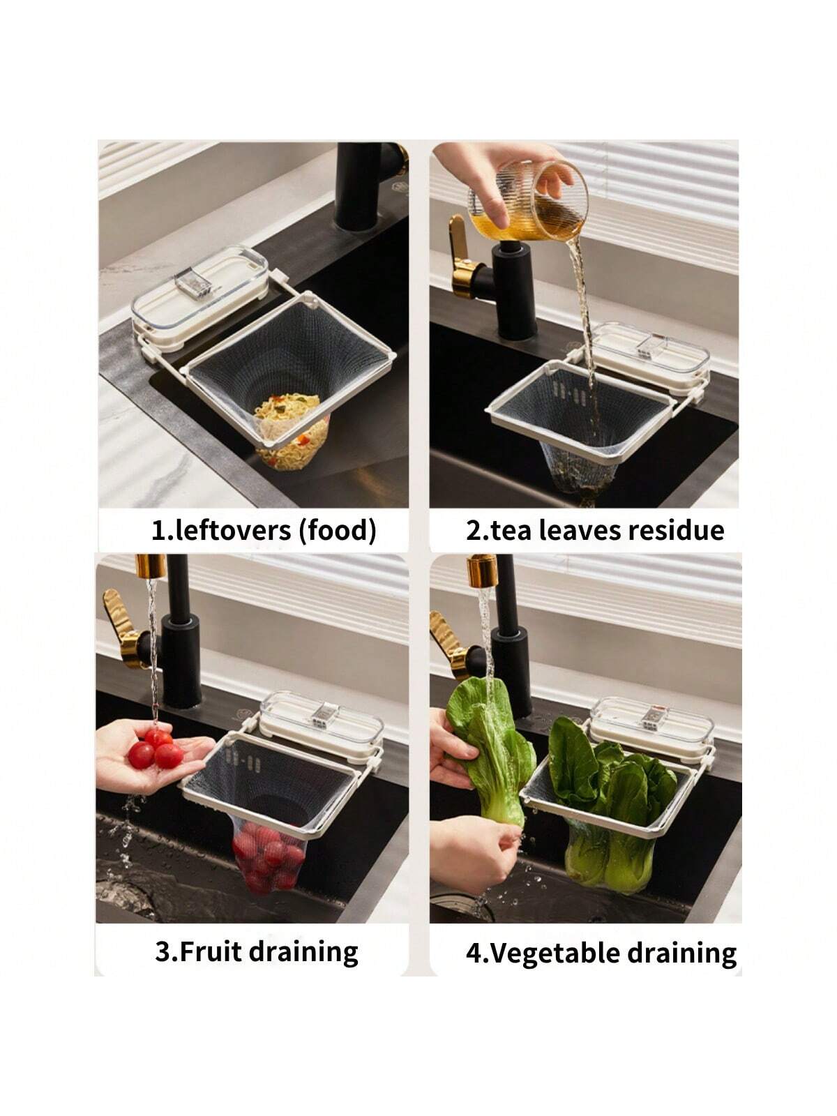 Kitchen Suction Cup Drain Rack