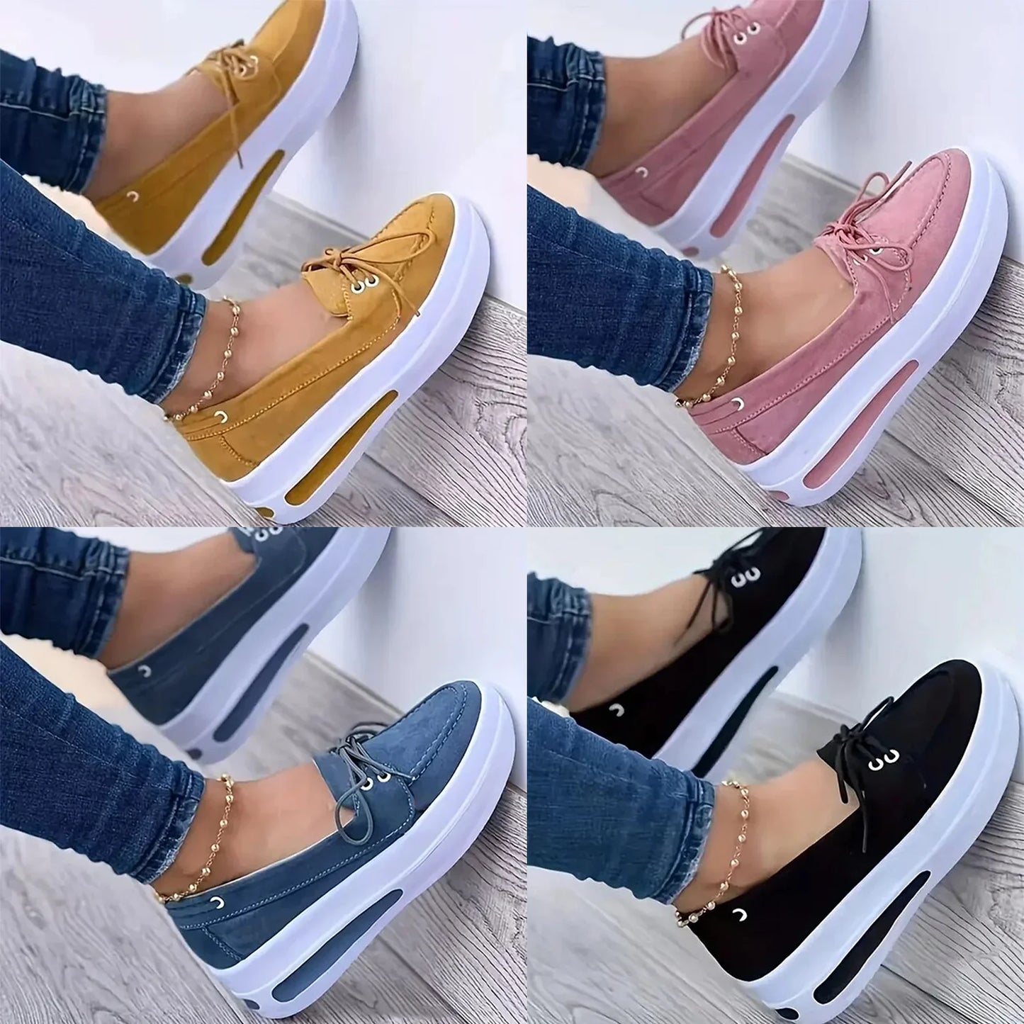 Chic Lift Women's Wedge Sneakers