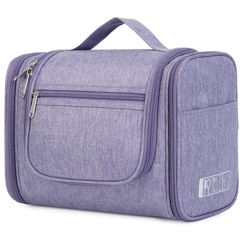 WANDF Large Hanging Toiletry Bag Travel Cosmetic Makeup Organizer Water-Resistant Shower Bathroom Bag