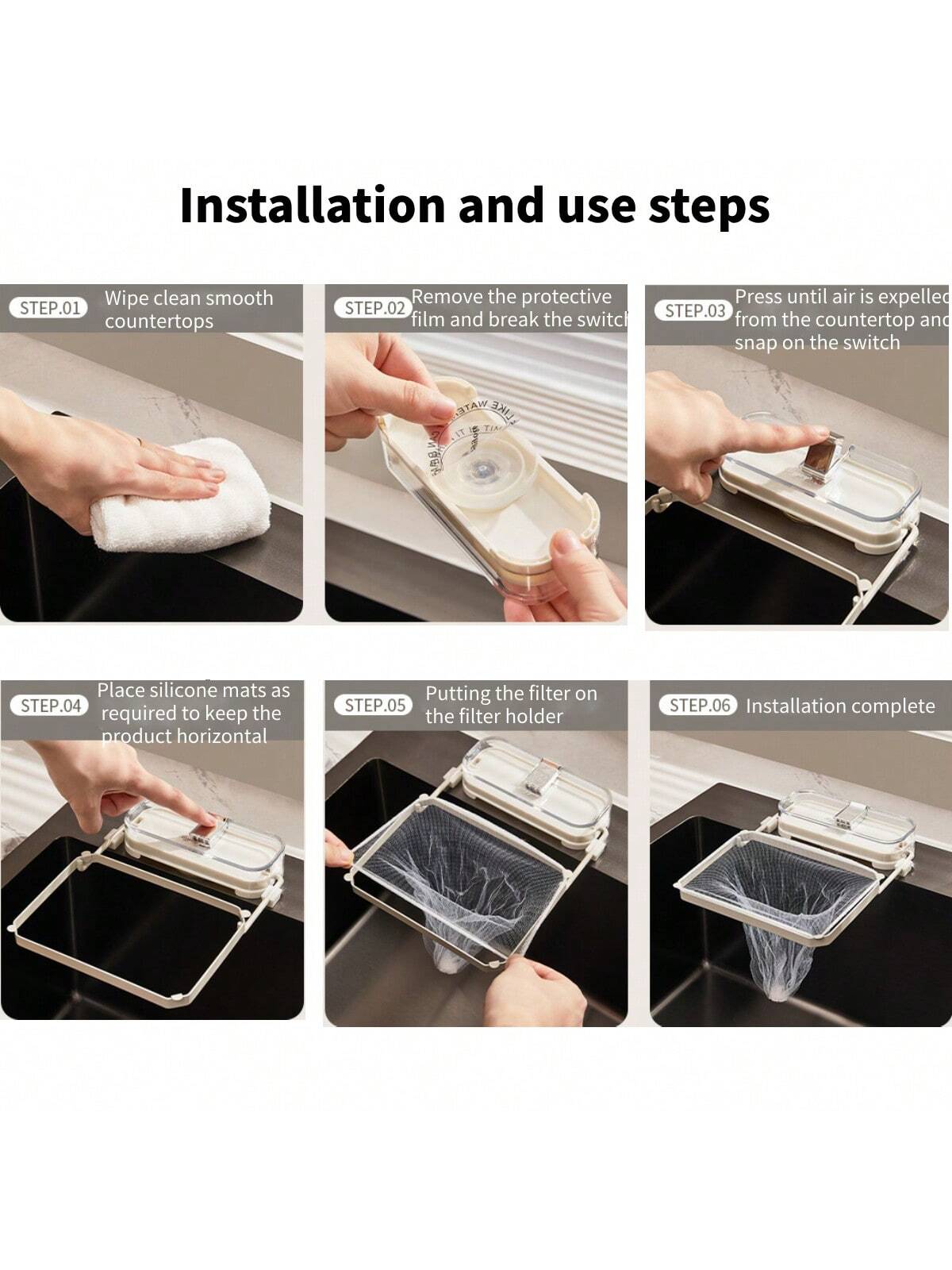 Kitchen Suction Cup Drain Rack