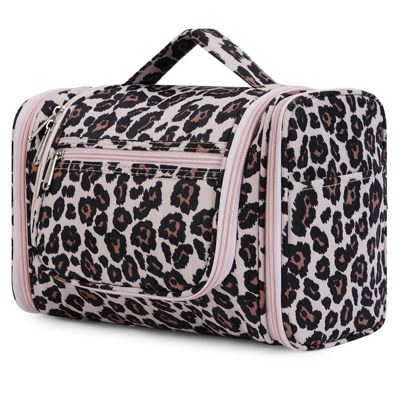 WANDF Large Hanging Toiletry Bag Travel Cosmetic Makeup Organizer Water-Resistant Shower Bathroom Bag