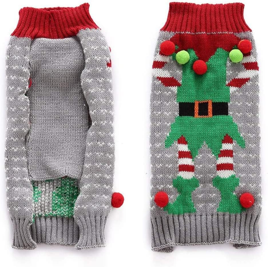 Christmas Dog Elf Sweater