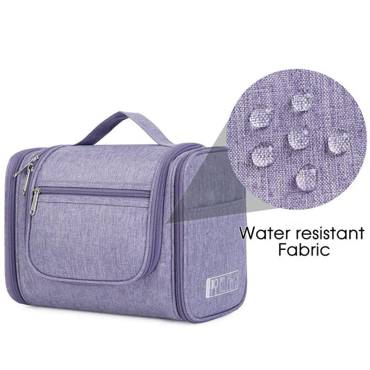 WANDF Large Hanging Toiletry Bag Travel Cosmetic Makeup Organizer Water-Resistant Shower Bathroom Bag