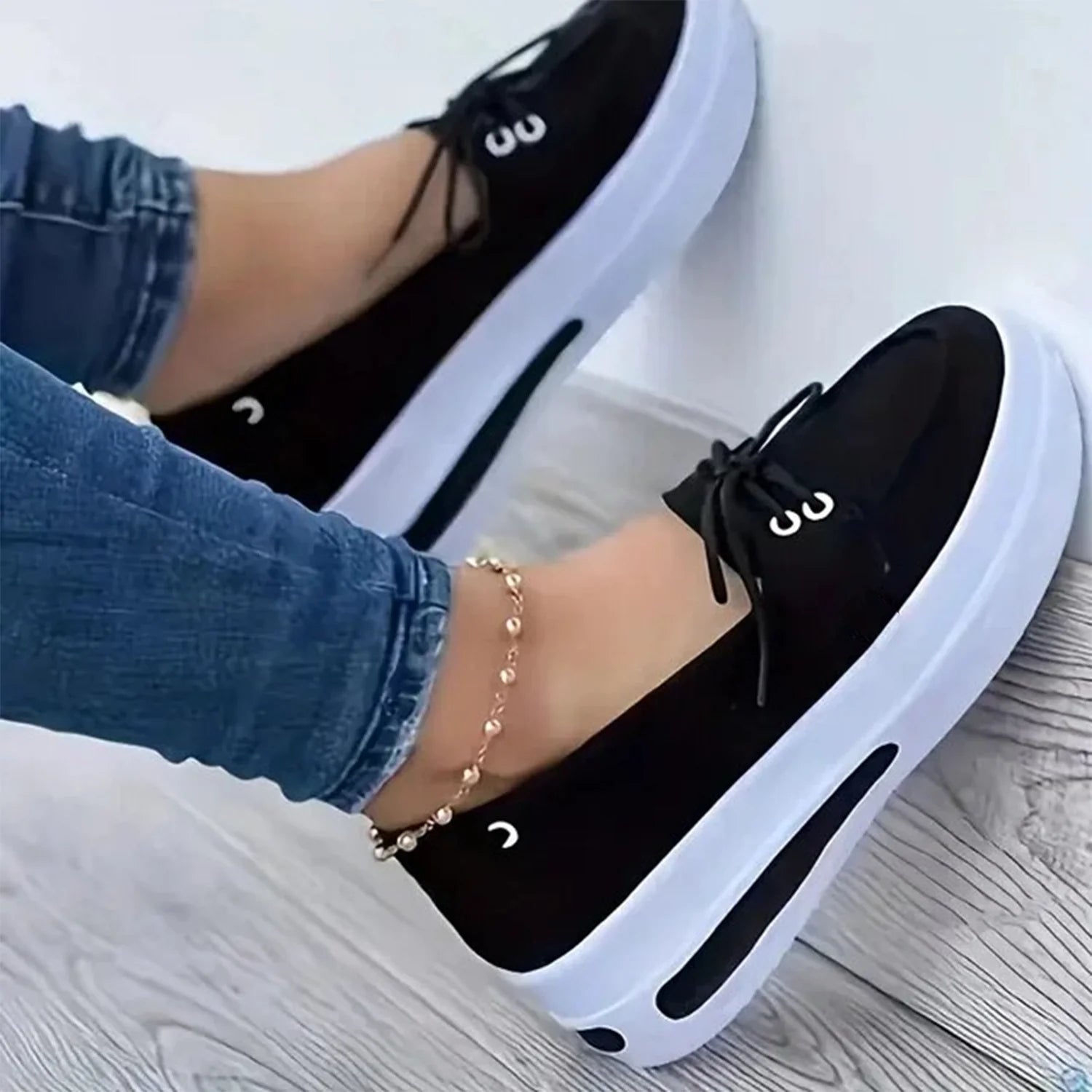 Chic Lift Women's Wedge Sneakers