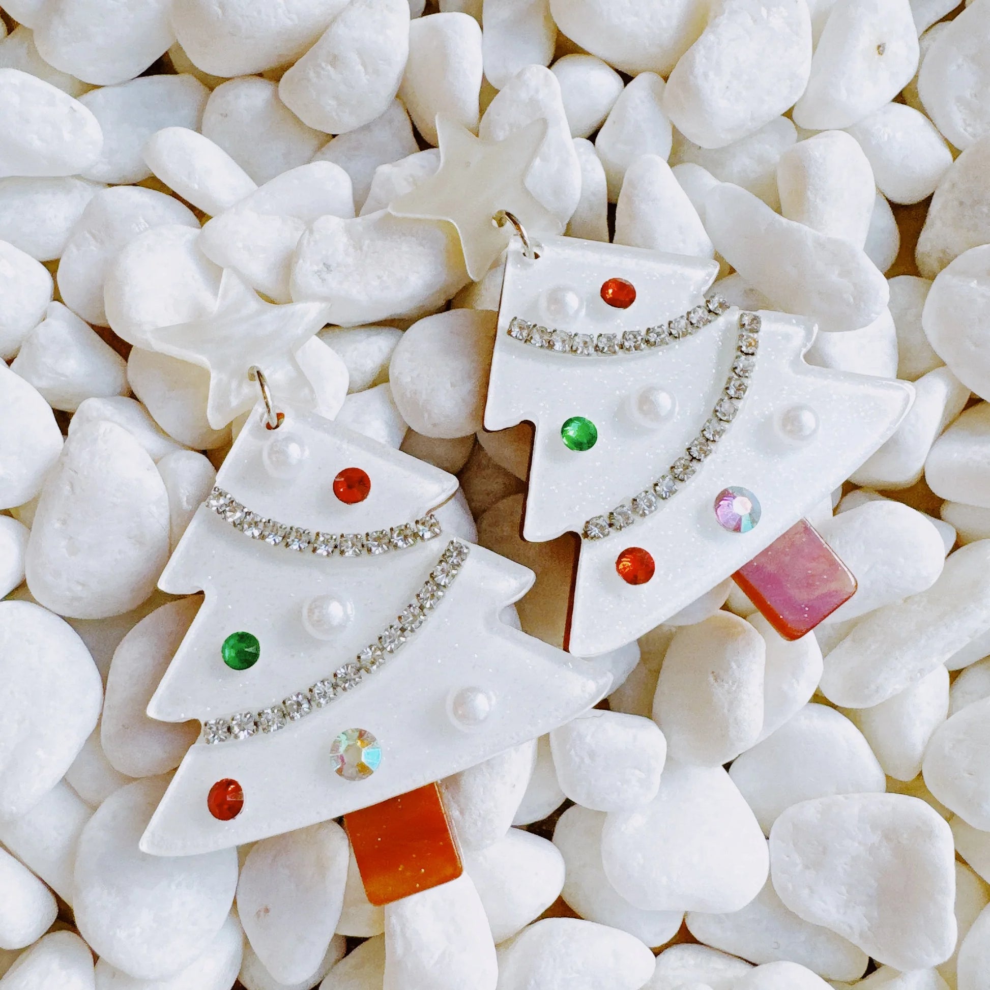 Winter  Christmas Tree Earrings