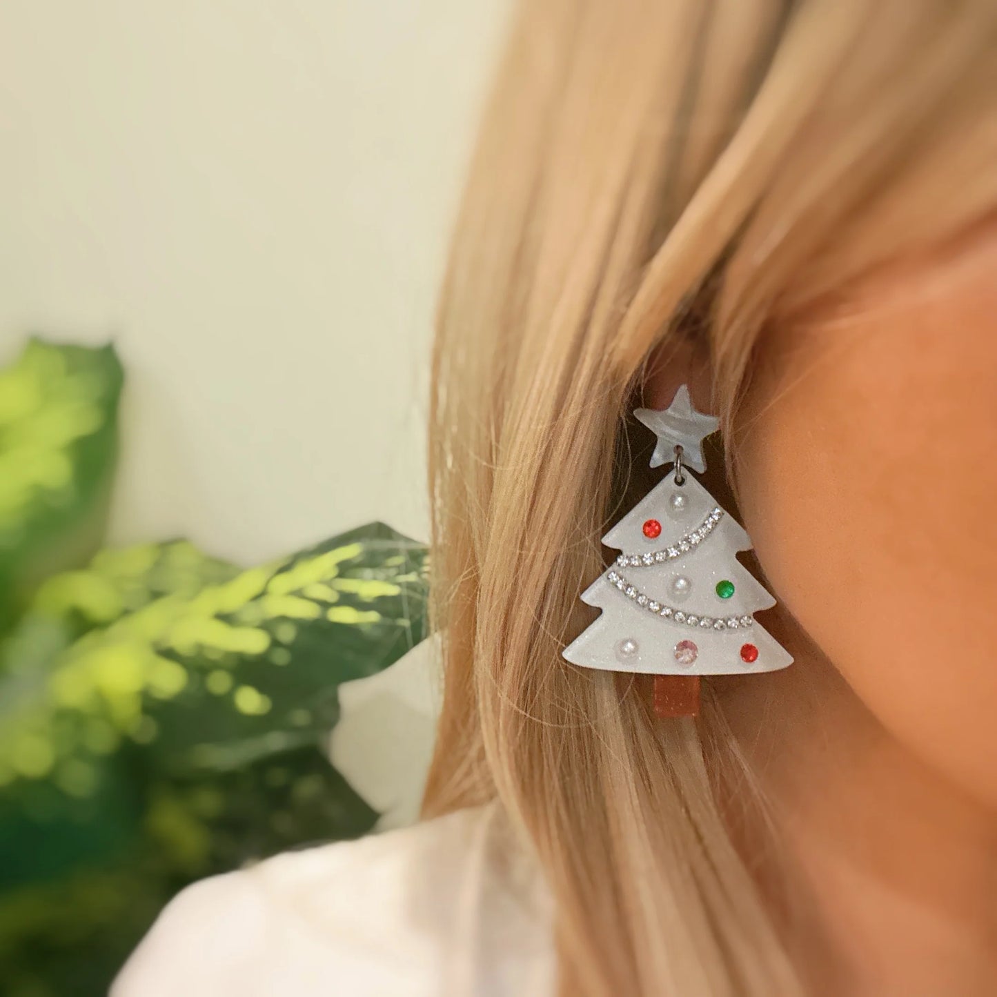 Winter  Christmas Tree Earrings