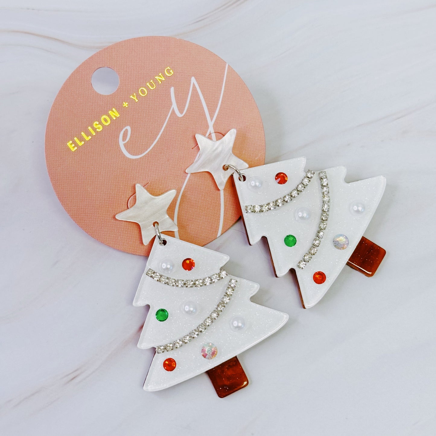 Winter  Christmas Tree Earrings