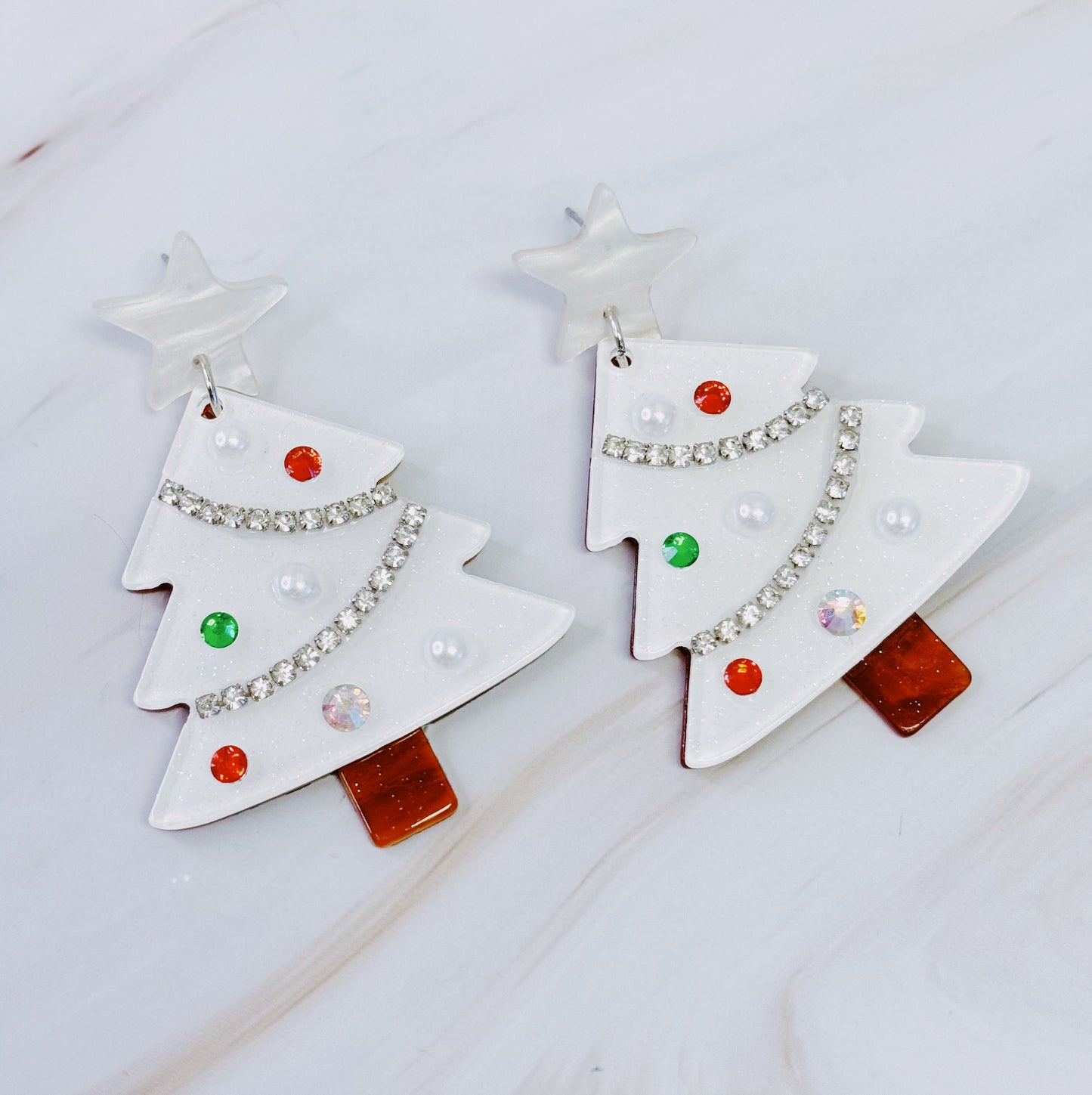 Winter  Christmas Tree Earrings