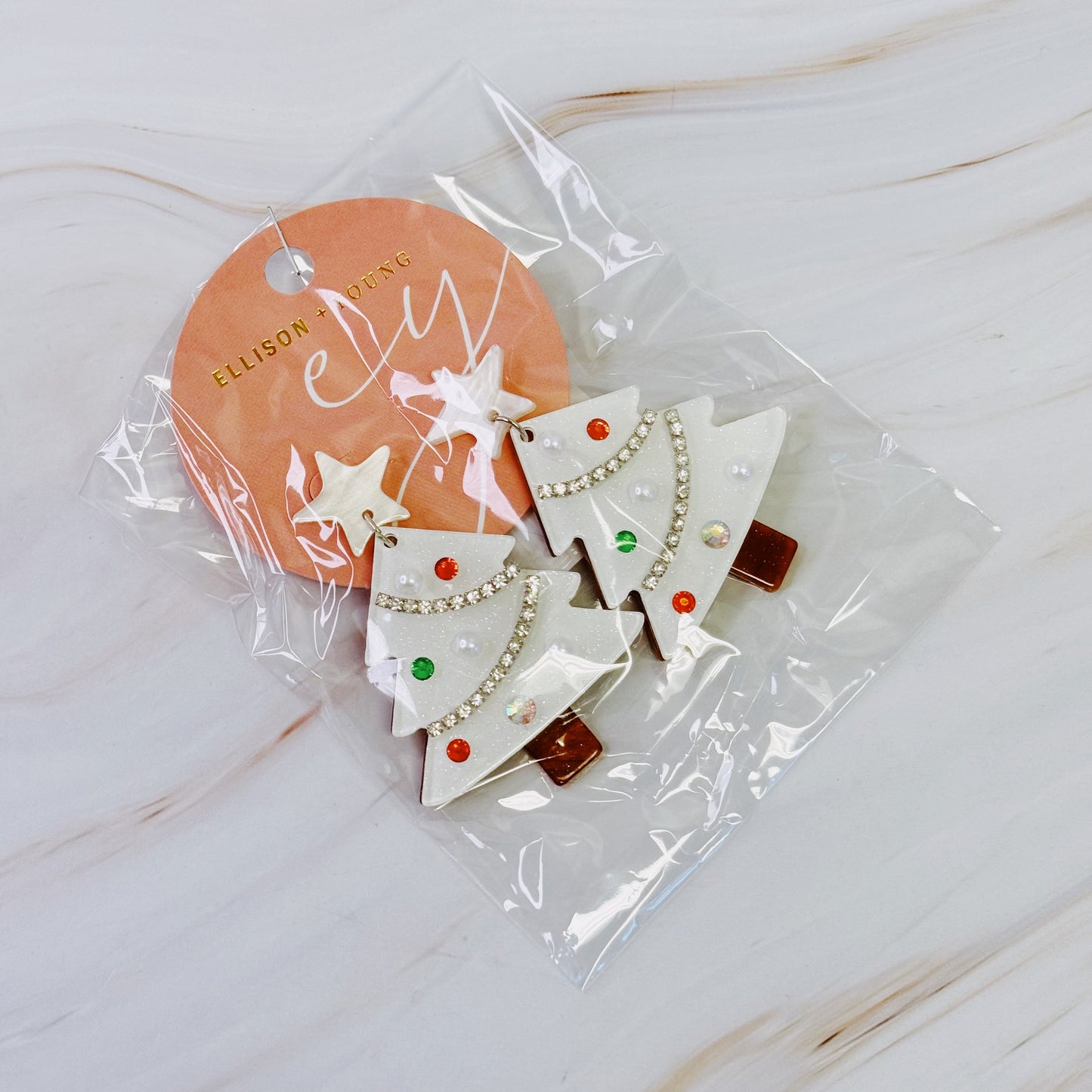 Winter  Christmas Tree Earrings