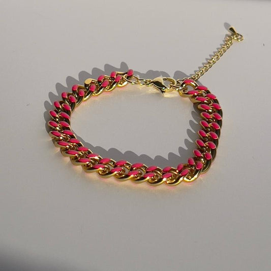Bracelet Gold Bracelet Golf Filled Bracelet Pink Bracelet
