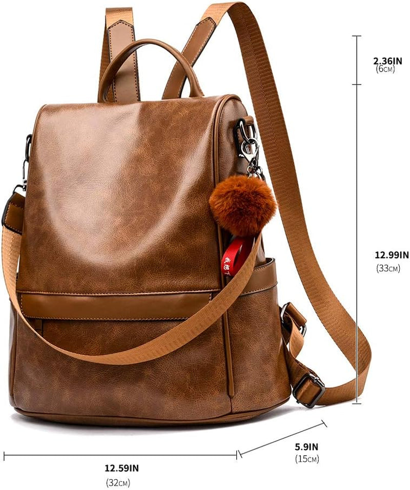 Anti-Theft Casual Shoulder Leather Bag 