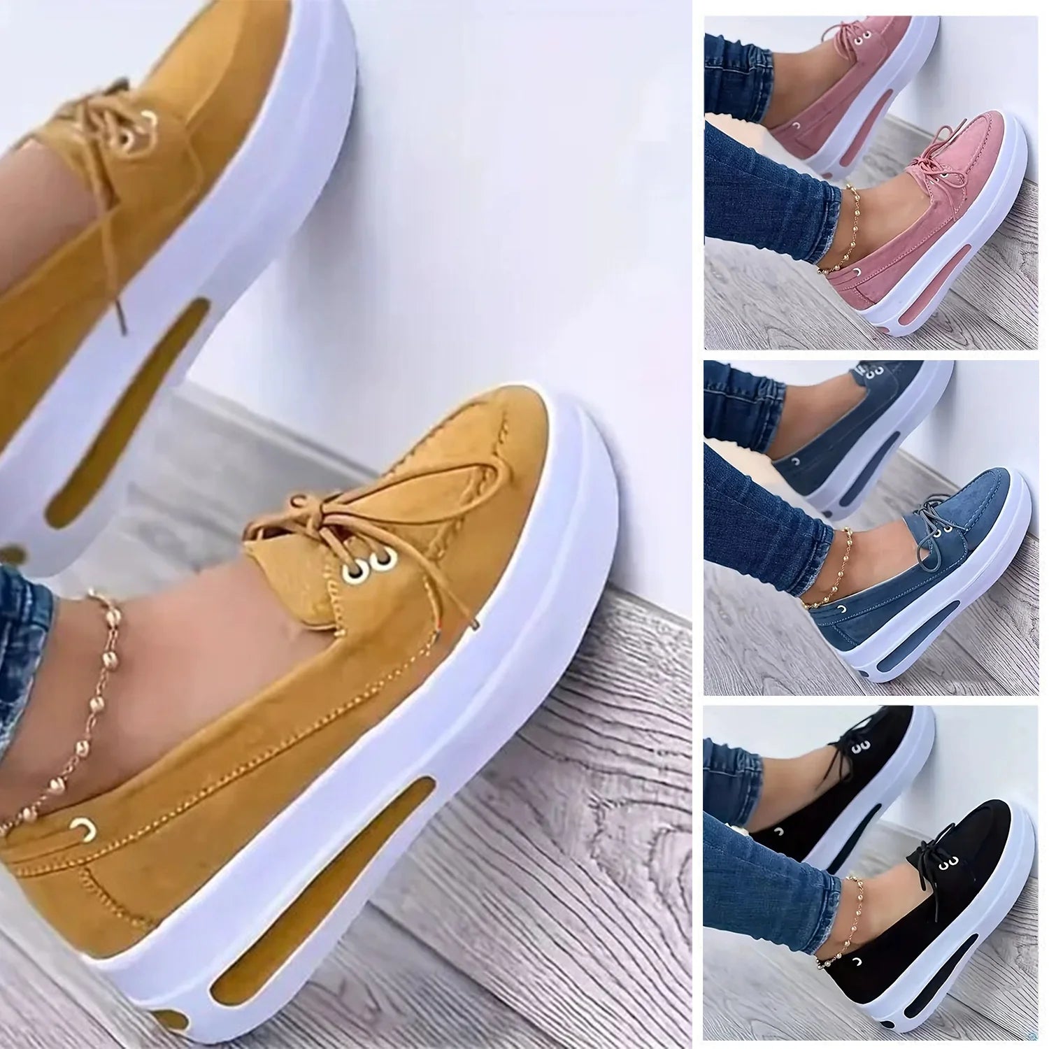 Chic Lift Women's Wedge Sneakers