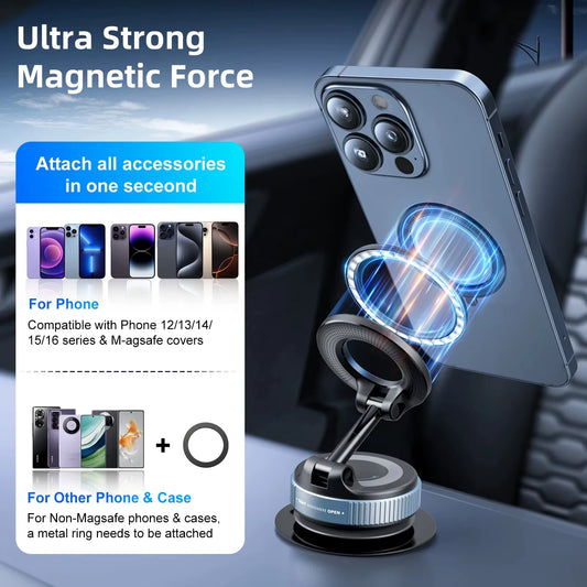 Vacuum Magnetic Adsorption Bracket Universal Holder Rotate 360°