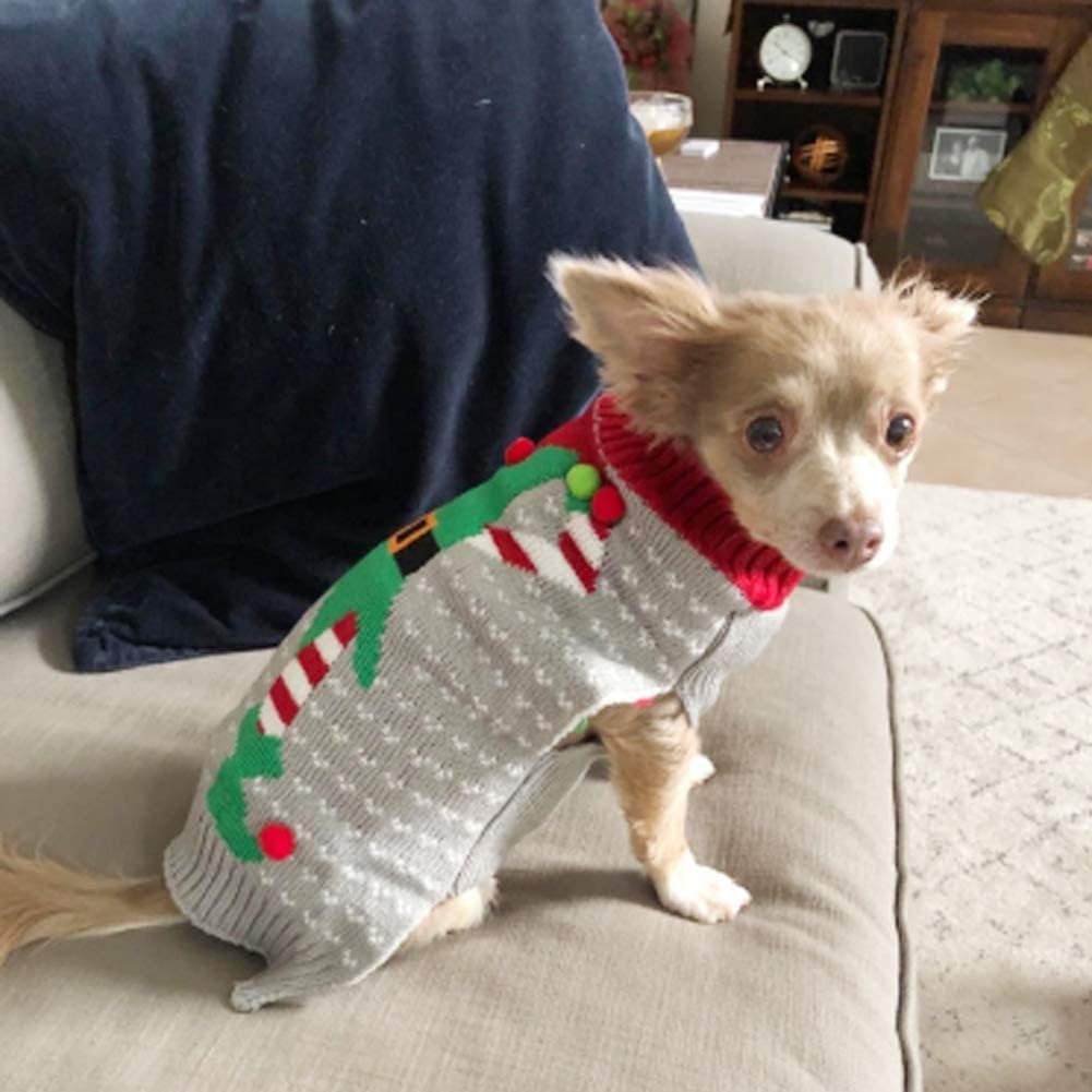 Christmas Dog Elf Sweater