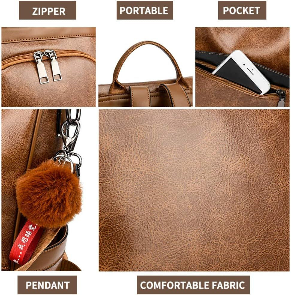 Anti-Theft Casual Shoulder Leather Bag 