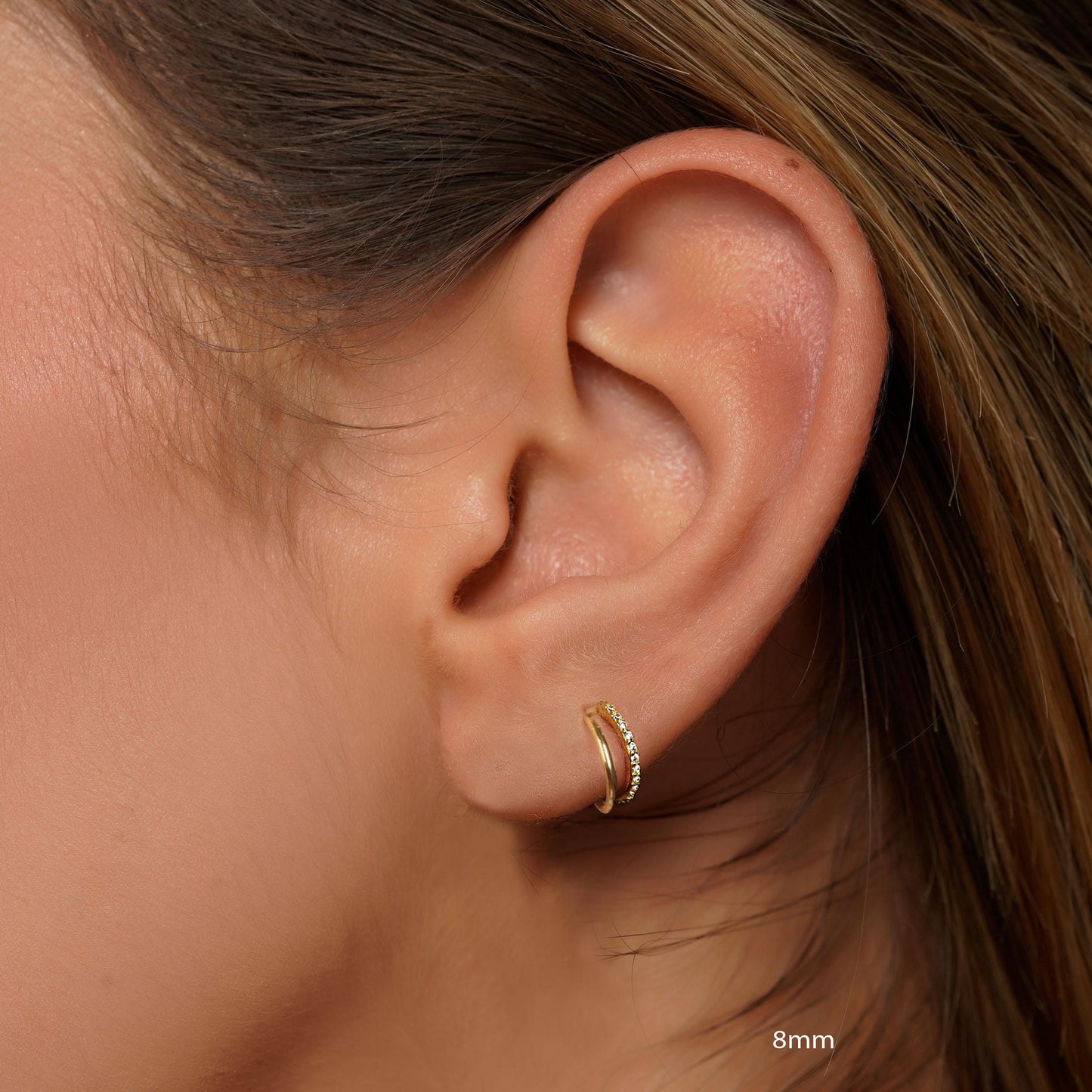 Versatile 18G/16G Titanium Double Hinge Hoop - Perfect for Nose, Septum, Cartilage, and Helix Piercings!